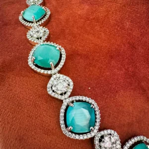 Jane Choker style CZ Necklace - Image 4