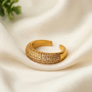 Adjustable Sparkling Gold Ring Online