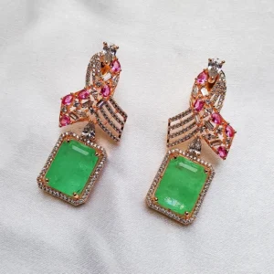 American Diamond Statement Necklace Set - Image 4