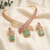 American Diamond Statement Necklace Set
