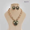 Royal Meenakari Long Necklace with heavy pendant