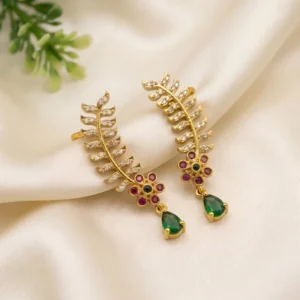 Bloom Leaf Drop Earrings