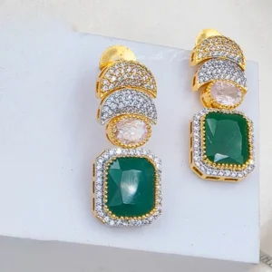Green AD Crescent Necklace Set - Image 6