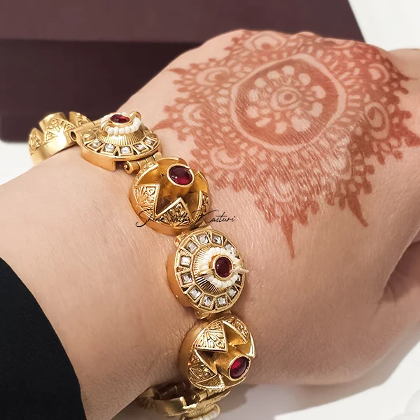 Bangle Kada,pearl bangle,ethnic jewelry