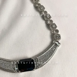 Alternative view of Misha Choker Necklace Set, Black
