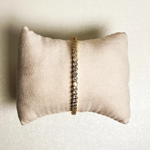 Buy Dual Tone Tennis Bracelet