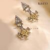 shree ethnic earrings, german silver earrings, monalisa stone earrings, ethnic earrings Australia, buy traditional earrings, indo western jewellery