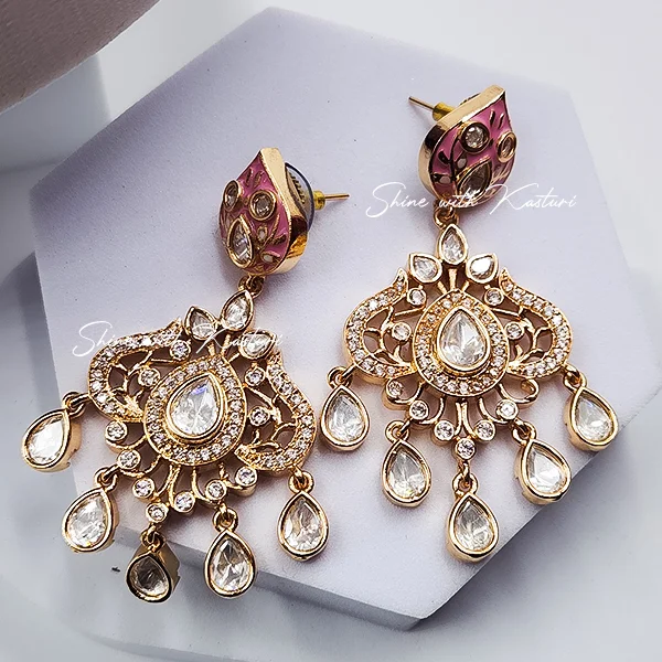 Sana Meenakari Hasli with Inlay Work, Pink - Image 8