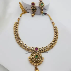Shilpi Kundan Temple inspired Choker - Image 3