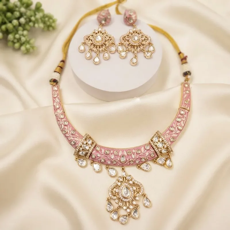 Buy Meenakari Hasli Necklace Online