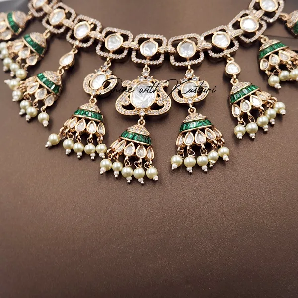 Statement Kundan Choker for Indian Bride - Image 3