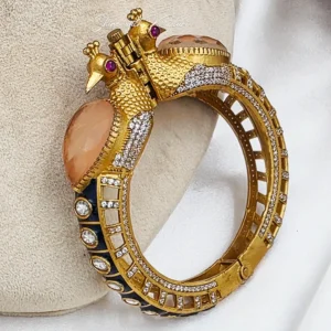 Buy Polki Stone Kada Bangles