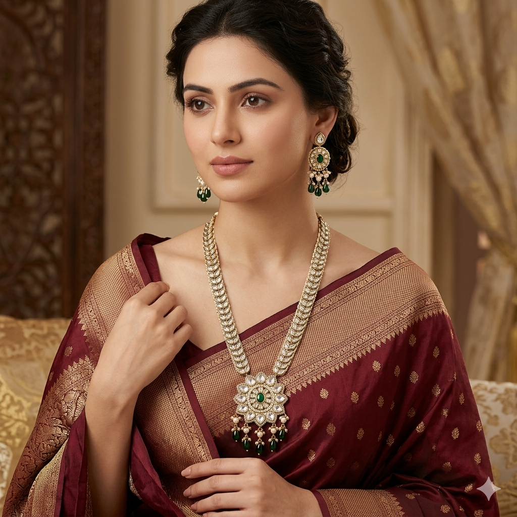 Statement Long Necklace for Weddings