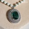 CZ & Pearls Statement Necklace