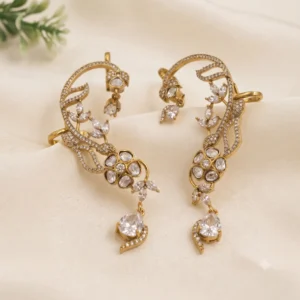 Celeste Kundan Drop Earcuff Earrings