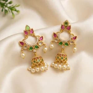 Chandbali Style Jhumka Earrings