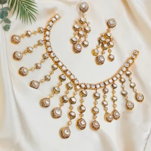 Statement Polki Kundan Necklace Set