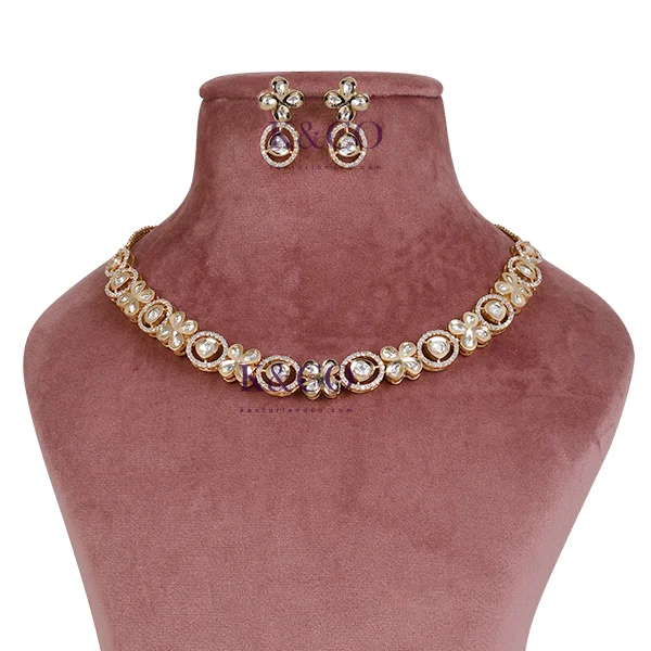 Classic Polki Choker Necklace - Image 2