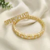 Crystal Oval Kada Bangles