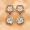 Designer Polki Earrings with stone Online