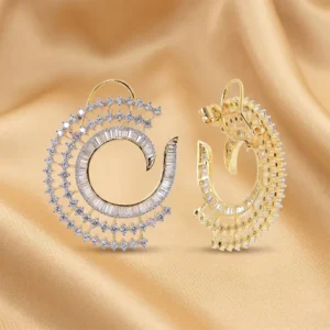 Chloe CZ Diamond look alike Earrings, Gold