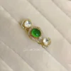 Dual Finger Ring in Kundan & Stone