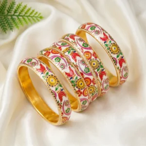 Floral Meenakari Handcrafted Bangles