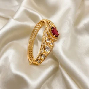Kundan CZ Openable Bangle