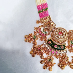 Heritage Style Bridal Choker Necklace Set - Image 6