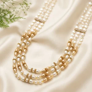 Ivory Elegance Multi-Layer Pearl Necklace