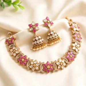 Alternative view of Naira Kundan Choker Set