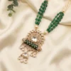 Kundan Long Necklace with Statement Pendant