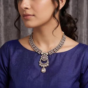 Blush Kundan Statement Necklace