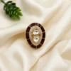 Kundan Stone Enamelled Rings