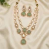 Kundan Teardrop Necklace Set