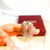 Large Stylish Silver Hoops