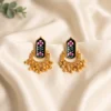 Meenakari Ghungroo Statement Earrings