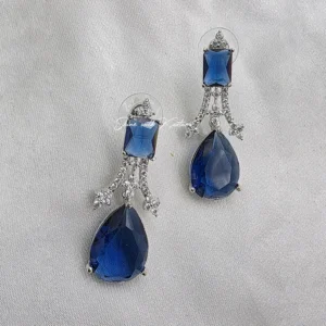 Midnight Sapphire Teardrop Necklace Set - Image 4