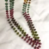 Multi-Colored Gemstone Beaded Layered Necklace for Women