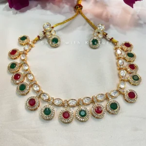 Multicolor Kundan & Stone Choker - Image 2
