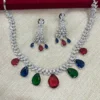 Muticolour Stone CZ Necklace