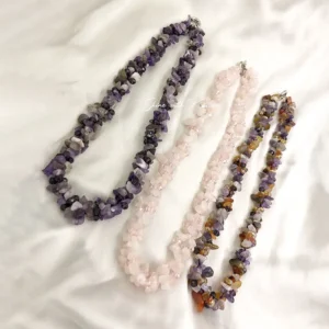 Natural Multi Chip Stone Necklace - Image 3