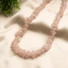 Natural Pink Chip Stone Necklace