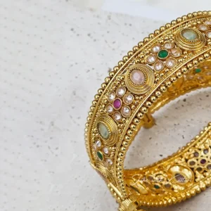 Stone & Kundan Kada Bangles