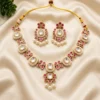Pearl Kundan Floral Choker Set