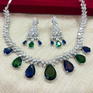 Perfect Evening Dress Necklace with CZ Stones