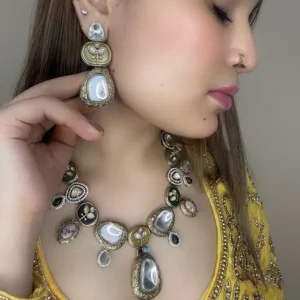 Sabyasachi Inspired Kundan Choker Necklace - Image 2