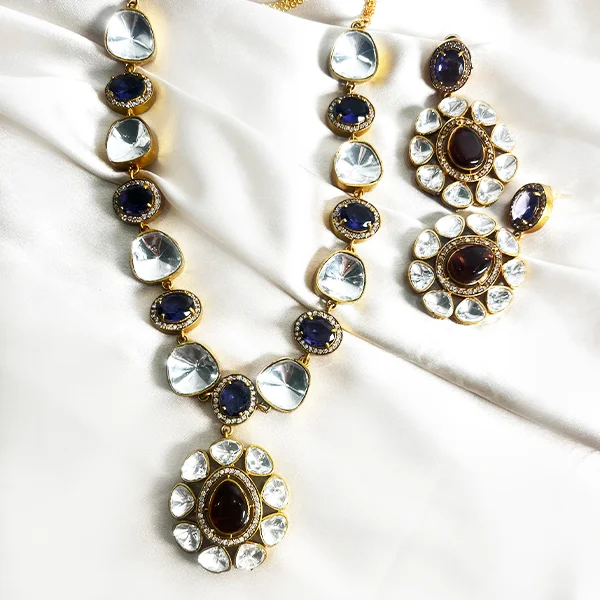 Buy Indian Kundan & Stone Necklace