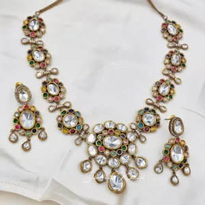Ria Kundan Necklace for Indian Wedding