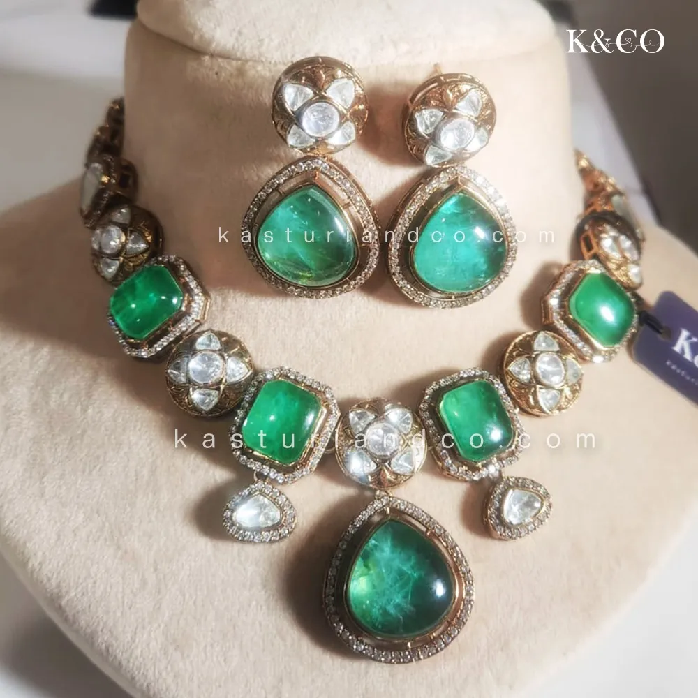 Statement Choker with Premium Stones - Image 2